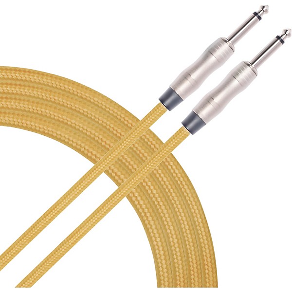 Livewire Braided Instrument Cable with Ergonomic Connectors 10 ft. Brass Note