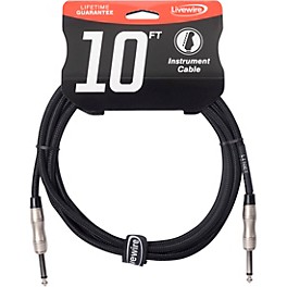 Livewire Braided Instrument Cable with Ergonomic Connectors 10 ft. Eclipse Tone
