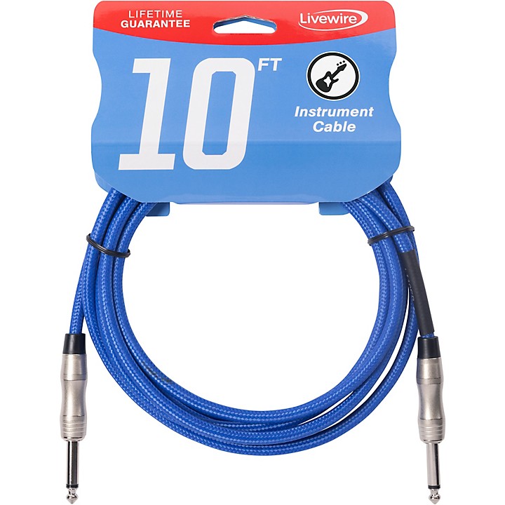 Livewire Braided Instrument Cable With Ergonomic Connectors