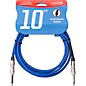 Livewire Braided Instrument Cable with Ergonomic Connectors 10 ft. Electric Blue thumbnail