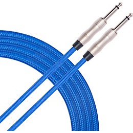 Livewire Braided Instrument Cable With Ergonomic Connectors 10 ft. Electric Blue