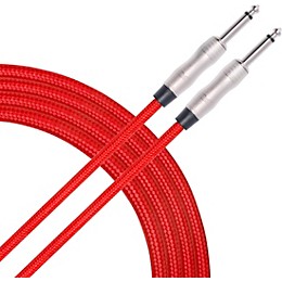 Livewire Braided Instrument Cable With Ergonomic Connectors 10 ft. Scarlet Riff