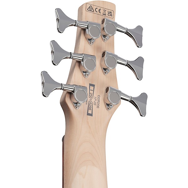 Ibanez GIO GSR206 6-String Bass Transparent Gray Flat