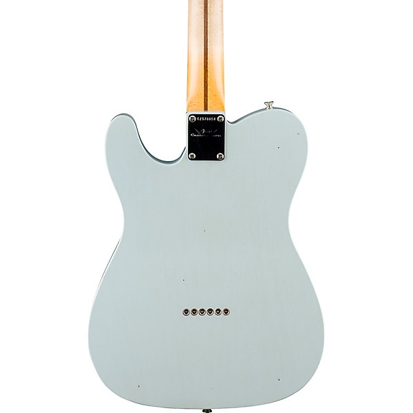 Fender Custom Shop 55 Telecaster Journeyman Relic with DLX Closet Classic Electric Guitar Super Aged Sonic Blue