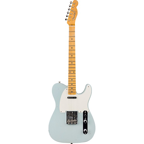 Fender Custom Shop 55 Telecaster Journeyman Relic with DLX Closet Classic Electric Guitar Super Aged Sonic Blue