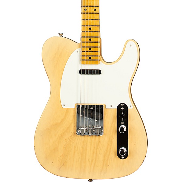 Fender Custom Shop 55 Telecaster Journeyman Relic with DLX Closet Classic Electric Guitar Super Aged Natural Blonde