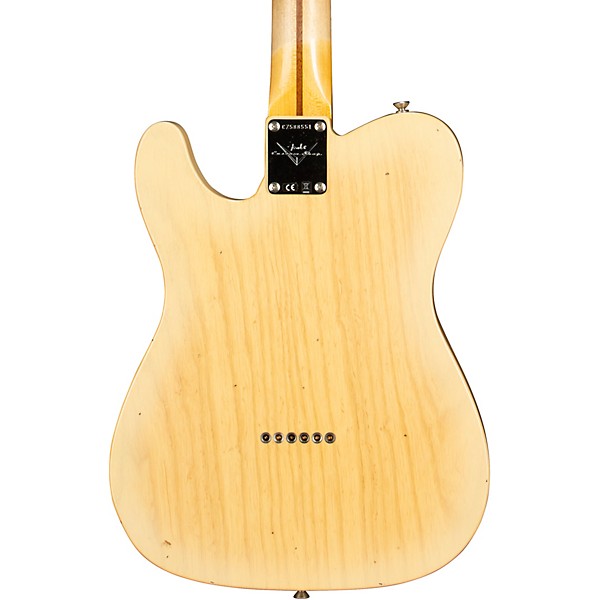 Fender Custom Shop 55 Telecaster Journeyman Relic with DLX Closet Classic Electric Guitar Super Aged Natural Blonde