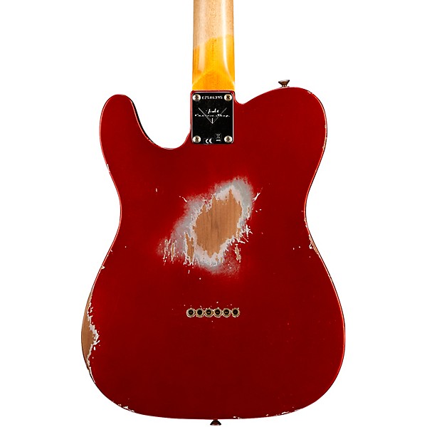 Fender Custom Shop 61 Telecaster Heavy Relic Electric Guitar Faded Aged Candy Apple Red