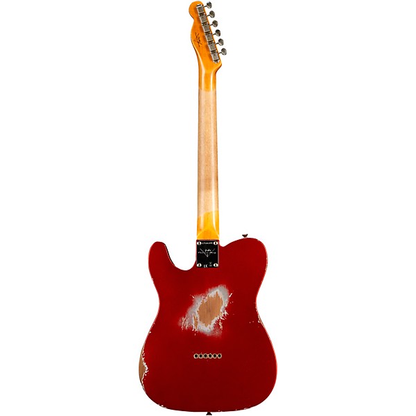 Fender Custom Shop 61 Telecaster Heavy Relic Electric Guitar Faded Aged Candy Apple Red