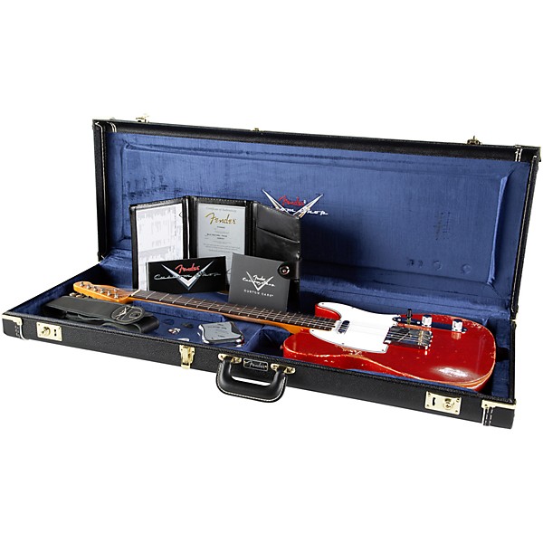 Fender Custom Shop 61 Telecaster Heavy Relic Electric Guitar Faded Aged Candy Apple Red
