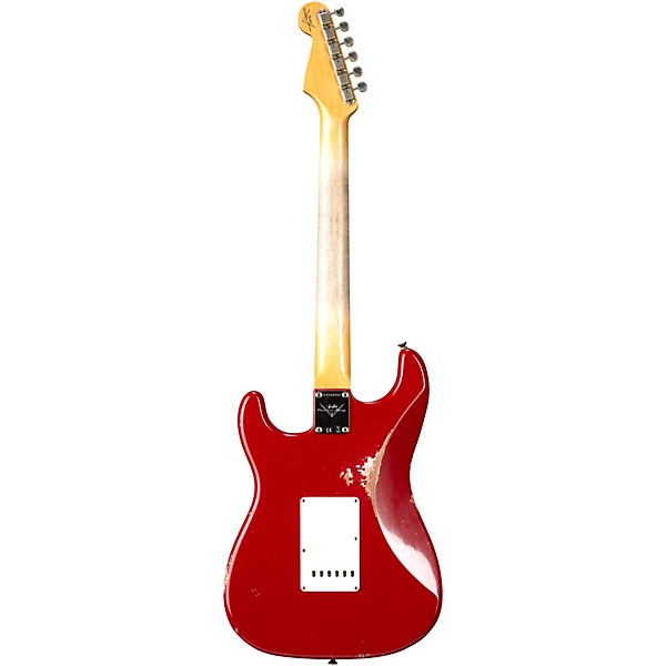 Fender Custom Shop 62 Stratocaster Relic Electric Guitar Aged Seminole Red