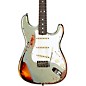 Fender Custom Shop 65 Stratocaster Super Heavy Relic Electric Guitar Super Faded Aged Firemist Silver over 3-Color Sunburst thumbnail