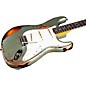 Fender Custom Shop 65 Stratocaster Super Heavy Relic Electric Guitar Super Faded Aged Firemist Silver over 3-Color Sunburst