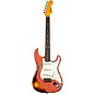 Fender Custom Shop 65 Stratocaster Super Heavy Relic Electric Guitar Super Faded Aged Tahitian Coral over 3-Color Sunburst