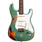 Fender Custom Shop 65 Stratocaster Super Heavy Relic Electric Guitar Super Faded Aged Sherwood Green Metallic over 3-Color Sunburst thumbnail