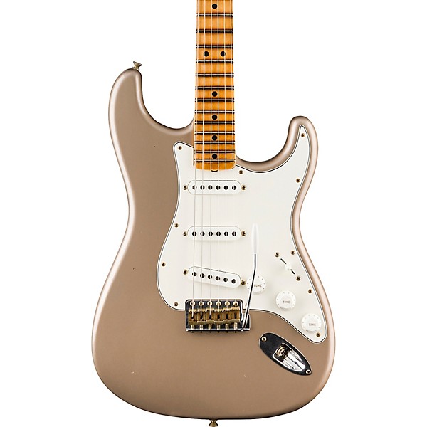Fender Custom Shop 69 Stratocaster Journeyman Relic Electric Guitar Faded Shoreline Gold