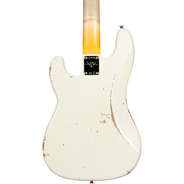 Fender Custom Shop 60 Precision Bass Relic Super Faded Aged Olympic White