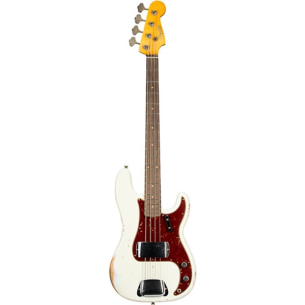 Fender Custom Shop 60 Precision Bass Relic Super Faded Aged Olympic White
