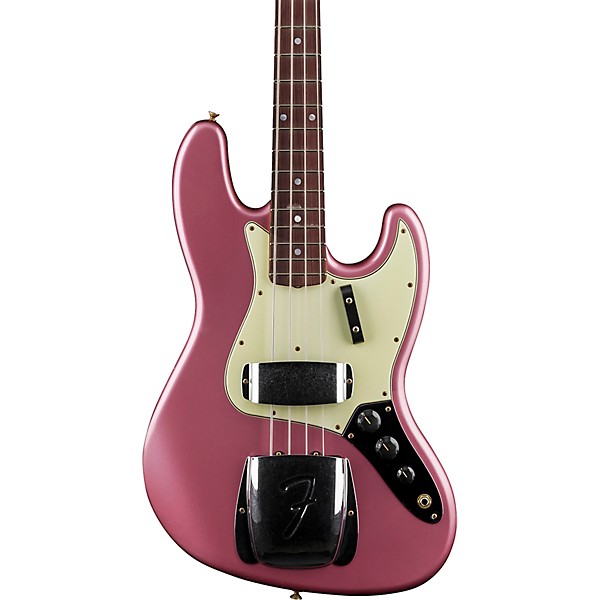 Fender Custom Shop 1965 Jazz Bass Journeyman Relic Faded Burgundy Mist Metallic