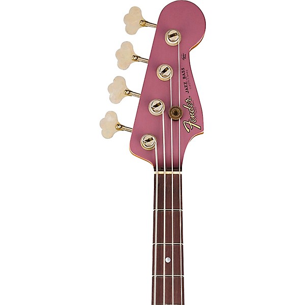 Fender Custom Shop 1965 Jazz Bass Journeyman Relic Faded Burgundy Mist Metallic