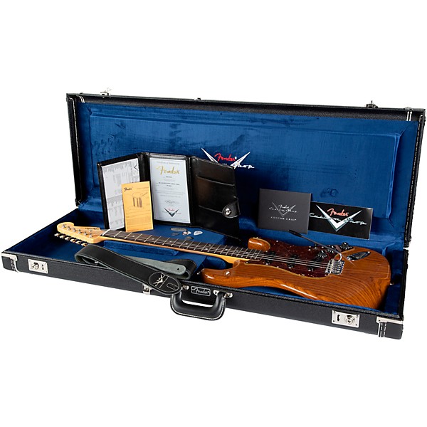 Fender Custom Shop Limited-Edition Roasted Stratocaster Journeyman Relic with DLX Closet Classic Electric Guitar Aged Natural
