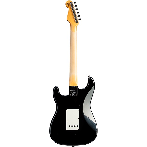 Fender Custom Shop Limited-Edition Roasted Stratocaster Journeyman Relic with DLX Closet Classic Electric Guitar Black