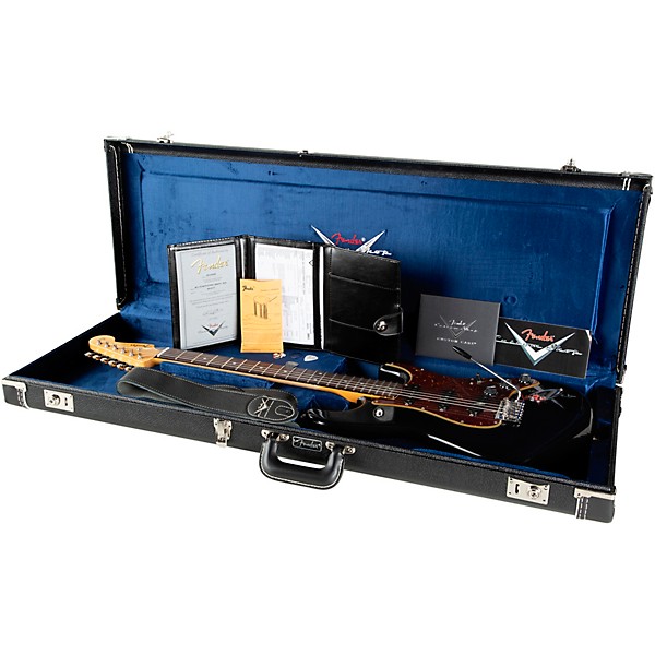 Fender Custom Shop Limited-Edition Roasted Stratocaster Journeyman Relic with DLX Closet Classic Electric Guitar Black