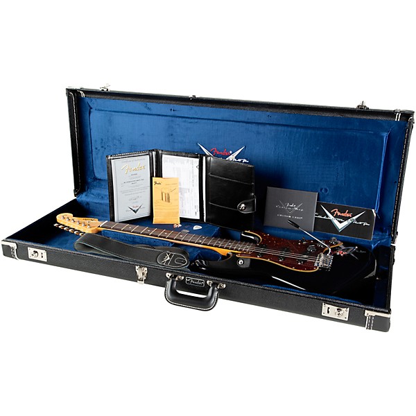 Fender Custom Shop Limited-Edition Roasted Stratocaster Journeyman Relic with DLX Closet Classic Electric Guitar Black