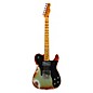 Fender Custom Shop Limited-Edition Electric Telecaster Custom Super Heavy Relic Guitar Aged Firemist Silver with Aged Cand...
