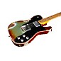 Fender Custom Shop Limited-Edition Electric Telecaster Custom Super Heavy Relic Guitar Aged Firemist Silver with Aged Cand...