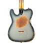 Fender Custom Shop Limited-Edition Electric Telecaster Custom Super Heavy Relic Guitar Aged Inca Silver with Aged Charcoal...