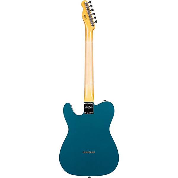 Fender Custom Shop Limited-Edition Double Custom Esquire DLX Closet Classic Electric Guitar Aged Ocean Turquoise