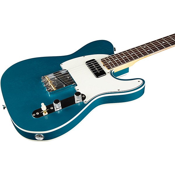 Fender Custom Shop Limited-Edition Double Custom Esquire DLX Closet Classic Electric Guitar Aged Ocean Turquoise