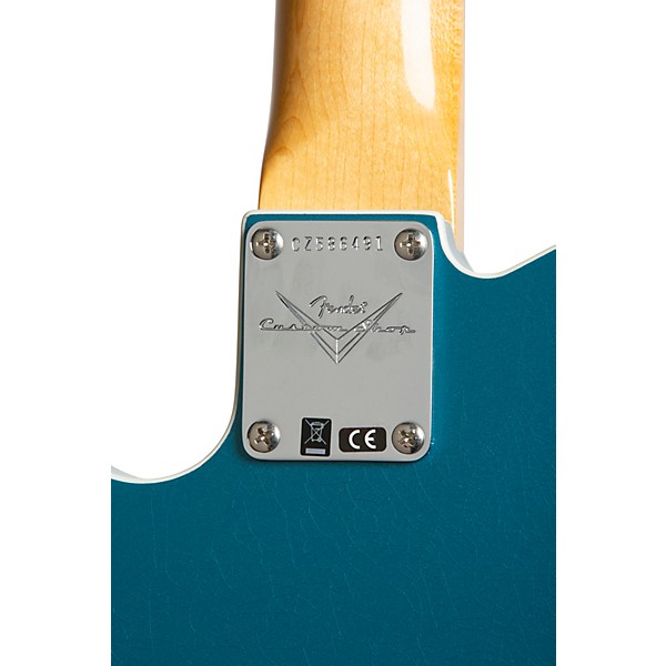 Fender Custom Shop Limited-Edition Double Custom Esquire DLX Closet Classic Electric Guitar Aged Ocean Turquoise
