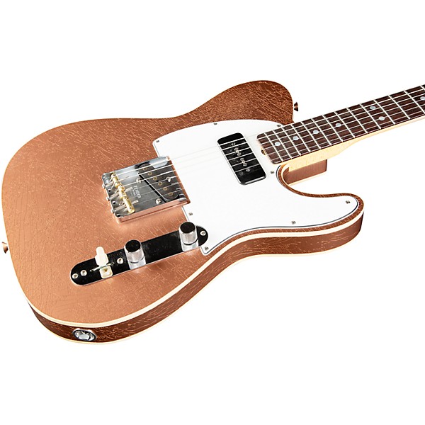 Fender Custom Shop Limited-Edition Double Custom Esquire DLX Closet Classic Electric Guitar Aged Copper