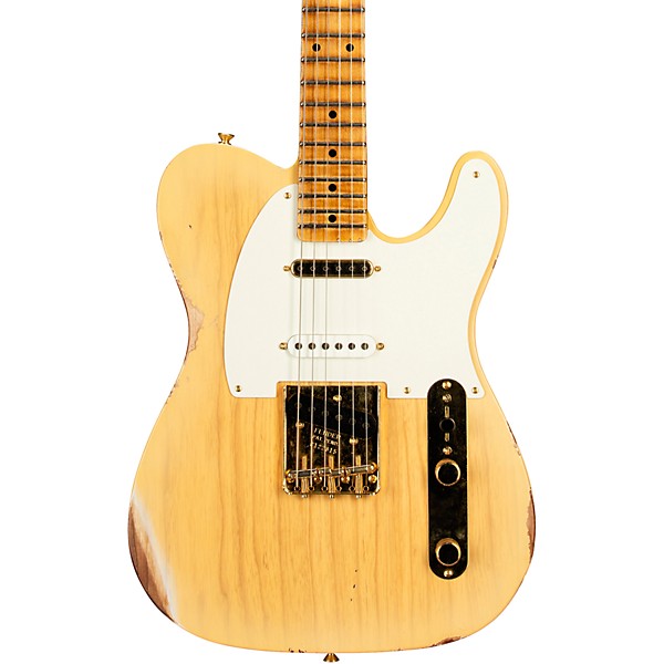 Fender Custom Shop Limited-Edition Hotshot Telecaster Relic Electric Guitar Aged Nocaster Blonde