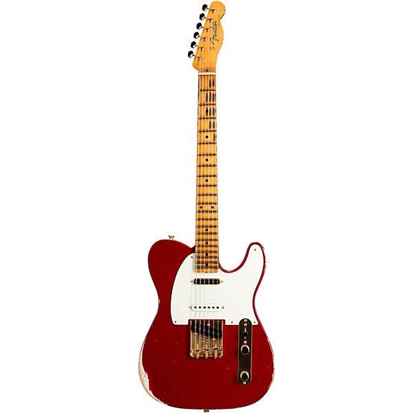 Fender Custom Shop Limited-Edition Hotshot Telecaster Relic Electric Guitar Aged Cimarron Red