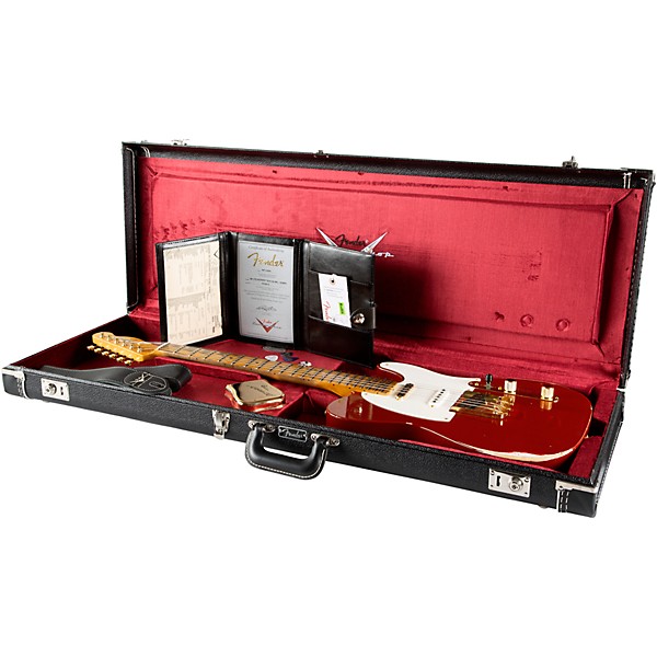 Fender Custom Shop Limited-Edition Hotshot Telecaster Relic Electric Guitar Aged Cimarron Red