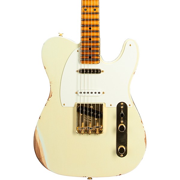 Fender Custom Shop Limited-Edition Hotshot Telecaster Relic Electric Guitar Aged Tomatillo Green