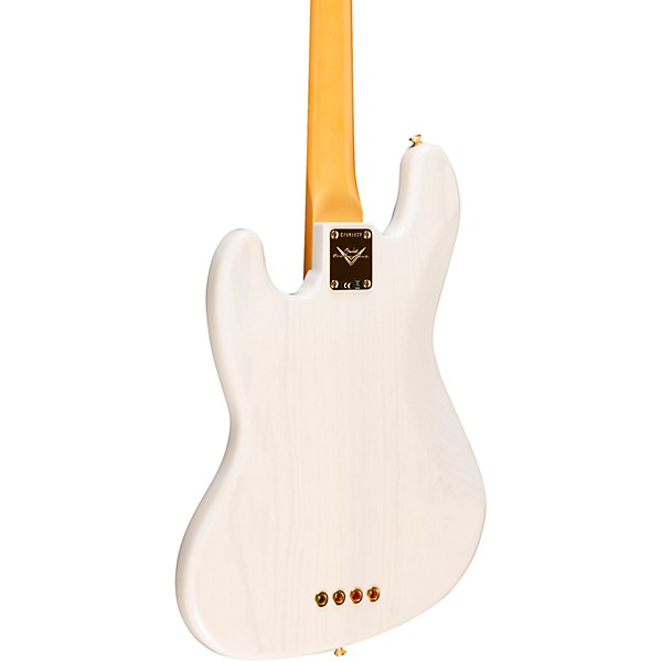 Fender Custom Shop American Custom Jazz Bass NOS Ebony Fingerboard White Blonde