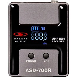 Galaxy Audio ASD-700-2 Digital 15 Channel UHF Plug & Play Wireless In-Ear Monitor Twin Pack System with EB5 Earbuds Frequency CODE B5 550-569 MHz
