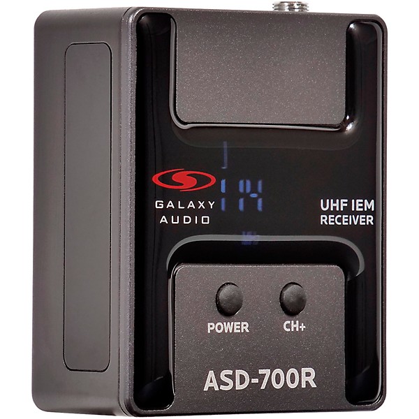 Galaxy Audio ASD-700R Digital UHF IEM Receiver Frequency CODE B5 550-569 MHz