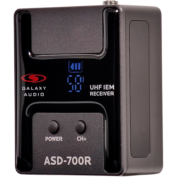 Galaxy Audio ASD-700R Digital UHF IEM Receiver Frequency CODE B5 550-569 MHz