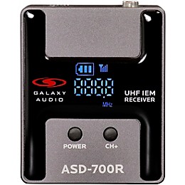 Galaxy Audio ASD-700 Digital 15 Channel UHF Plug & Play Wireless In-Ear Monitor System with EB5 Earbuds Frequency CODE B5 550-569 MHz Frequency CODE B6 571-585 MHz