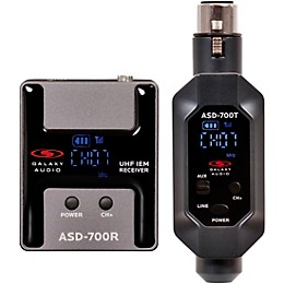 Galaxy Audio ASD-700 Digital 15 Channel UHF Plug & Play Wireless In-Ear Monitor System with EB5 Earbuds Frequency CODE B5 550-569 MHz Frequency CODE B5 550-569 MHz