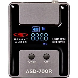 Galaxy Audio ASD-700 Digital 15 Channel UHF Plug & Play Wireless In-Ear Monitor System with EB5 Earbuds Frequency CODE B5 550-569 MHz Frequency CODE B5 550-569 MHz