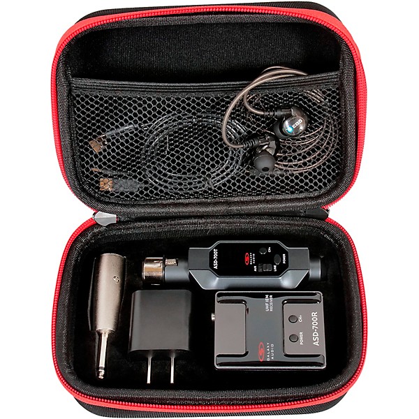 Galaxy Audio ASD-700 Digital 15 Channel UHF Plug & Play Wireless In-Ear Monitor System with EB5 Earbuds Frequency CODE B5 ...