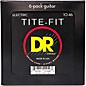DR Strings Tite-Fit MT-10 Medium-Tite Nickel-Plated Electric Guitar Strings 6-Pack Medium (10-46) thumbnail