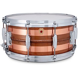 Ludwig Raw Striped Copper Snare Drum 14 x 6.5 in.