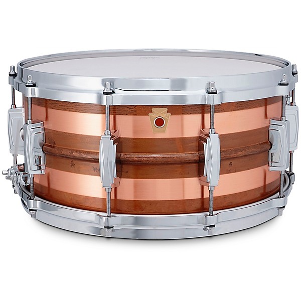 Ludwig Raw Striped Copper Snare Drum 14 x 6.5 in.